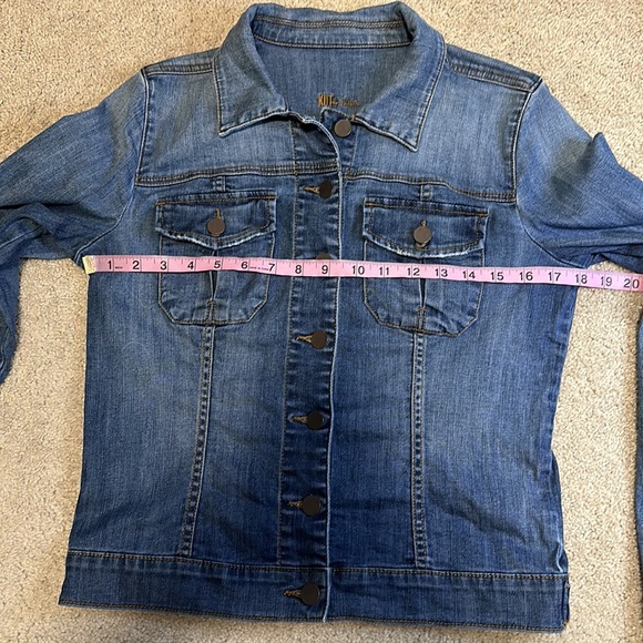 Kut from the Kloth Amelia dark wash denim jacket S - Picture 8 of 11